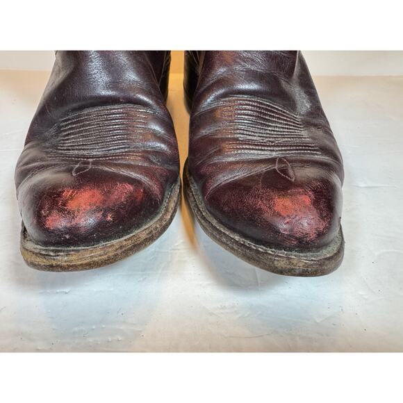 Size 12 D Tony Lama 2022 Brown Cowboy Boots Leather - Picture 3 of 14